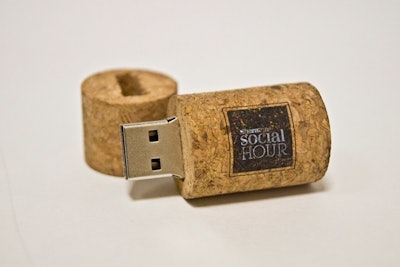 Sheraton launched its Social Hour wine promotion with Wine Spectator magazine in May with a series of events billed as a 'Toast Around the World.' At the press event at the Sheraton New York Times Square, several aspects featured wine corks, including the electronic media kit.
