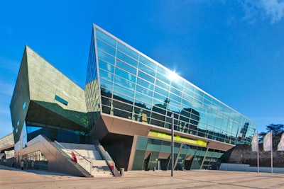 Germany's Darmstadtium conference center uses renewable energy sources such as geothermal energy and heat recovery. It's one of the country's leading eco-friendly event venues.