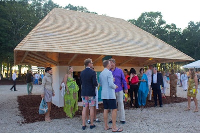 To highlight the work of African American folk artist Clementine Hunter, participants in the Watermill Center Summer Program recreated African House, a structure on Melrose Plantation in Louisiana, where Hunter worked and painted. The center’s reimagined house, positioned at the epicenter of the event, served as a gallery for Hunter’s colorful, deeply personal canvases.