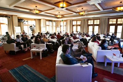 Meeting space at the Google Solve for X event