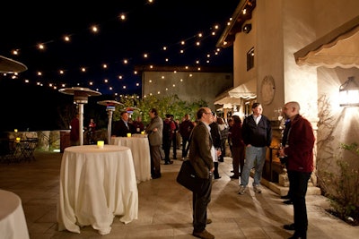 Outdoor cocktails at the Google Solve for X event