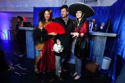 Tequila brand Milagro hosted a flip-book-making station that had guests lined up to don silent-film-style costumes and act out a scenario provided by a performer dressed as a director.