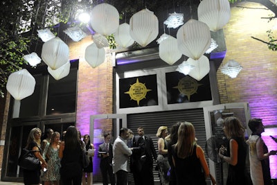 Decorative paper lanterns and purple lighting marked the entrance to the World’s Best Awards at Center548 in New York's Chelsea neighborhood.