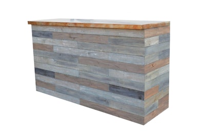 Rustic Wood Bar