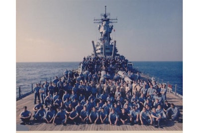 A team picture in front of Turret 1 and 2