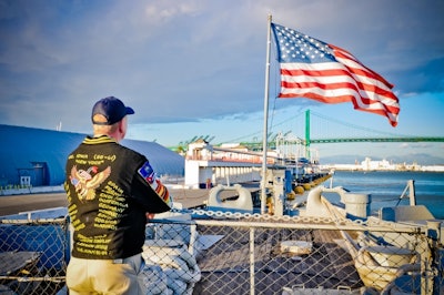 A salute to America ends the evening. Photo: Derek Cross
