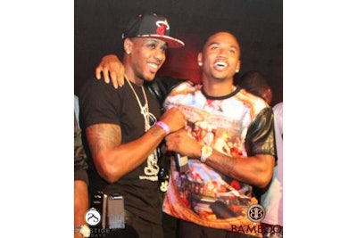 Mario Chalmers and Trey Songz at Bamboo