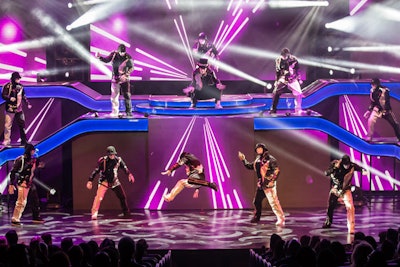 Hip-hop dance group Jabbawockeez, winners of the first season of MTV's America's Best Dance Crew, recently opened its new show Prism at Luxor Hotel and Casino. The show is a high-energy mix of choreography, storytelling, and special effects and takes place in the brand-new 830-seat Jabbawockeez Theater. A year in the making, the space has amphitheater-style seating for an intimate feel.