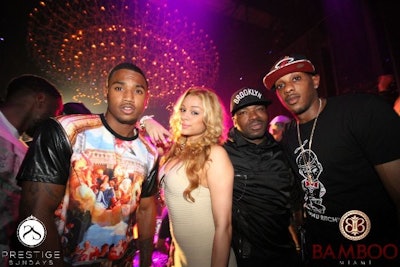 Trey Songz and Mario Chalmers at Prestige Sundays