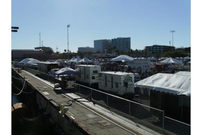 Setup of a festival-type experience