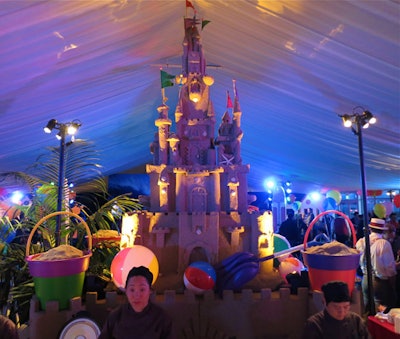 Yahoo C.E.O. Marissa Mayer recently celebrated her 38th birthday on the San Francisco Bay's Treasure Island with a beach boardwalk theme. A huge tent housed a massive sand castle decked with beachy props and entertainment, according to Business Insider.