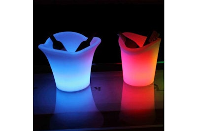 LED champagne or other refreshments bucket.