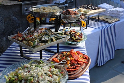 Seasonal buffet, lamb chops, cedar-plank trout grilled to order