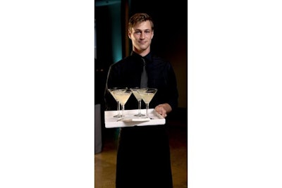 Tray passing signature cocktails