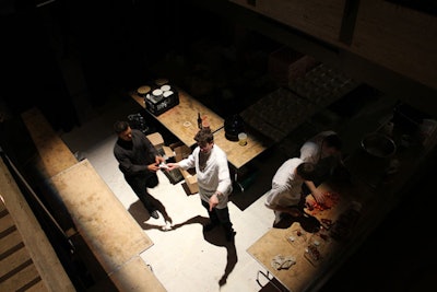 Kitchen setup, Lincoln Center