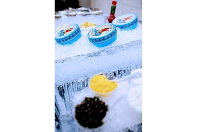 Caviar and accouterments
