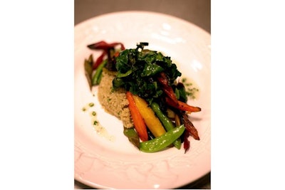 Quinoa with roasted spring vegetables