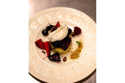 Pistachio cake with Harry’s fresh berries