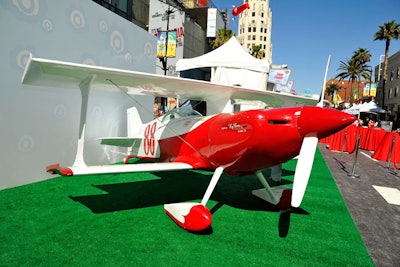 Guests could pose with a plane in the 'Fly With Me' photo op.