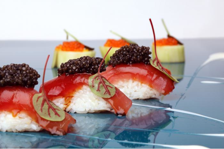 Assorted sushi passed hors d’oeuvre