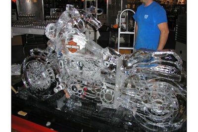 Harley-Davidson ice sculpture