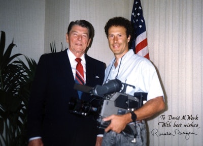 President Reagan for an intro to a PBS show