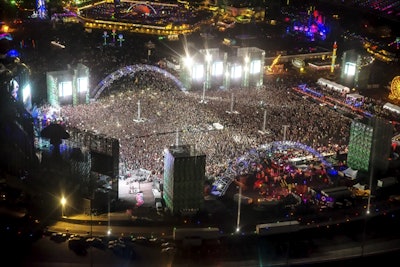 EDC Las Vegas Stage 1 2013 from the Sky