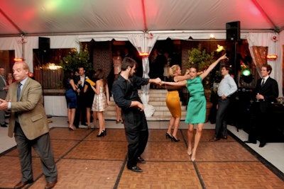Outdoor tenting and dance floors create a special atmosphere.