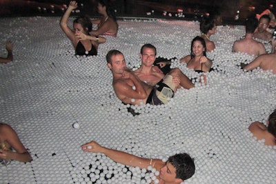 For the Summer's Last Stand event in September 2012, Don Julio partnered with UrbanDaddy to fill a Hamptons house pool with 65,013 ping pong balls—creating a screen for motion-sensitive projections on top of the water and turning the world beneath into an underwater photo booth.