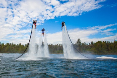 How's this for an unforgettable teambuilding experience: Let a group soar above Mission Bay via jetpack through Jetpack America Mission Bay. Groups can select half- or full-day options, and multiple 'Jetlev' packs can be deployed to accommodate groups of as many as 72. You can purchase videos of the experience for your group at a discount as an additional option.