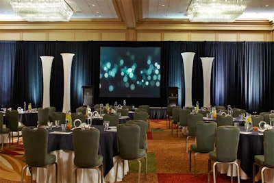 Habersham Ballroom is the second-largest ballroom at 5,896 square feet.