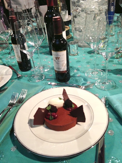 Guests will dine on a chocolatey dessert from Patina and sip wines from Beaulieu Vineyard.