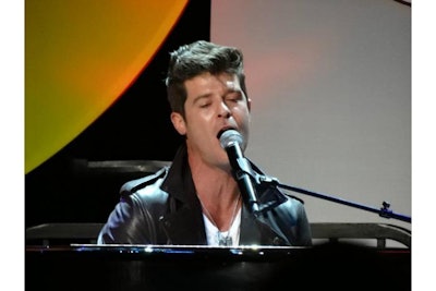 Robin Thicke at City Year event, Sony Pictures Studios