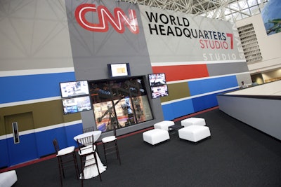 Views into CNN Studio 7 make a major impression.