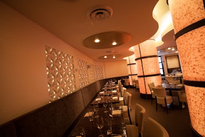 The Dining Room can accommodate as many as 200 reception-style