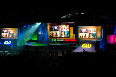 Integrated scenic and lighting design bring network brands to life
