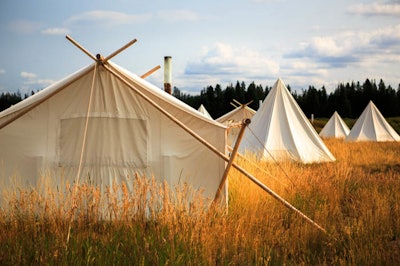 Under Canvas Events tents travel around the United States and Canada. Photo: Jason Savage
