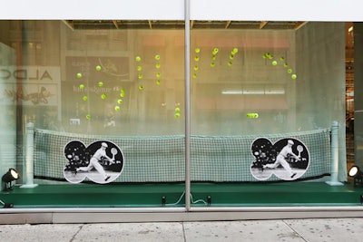 Lacoste Fifth Avenue Flagship's Heritage Archive Window Display