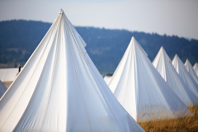 The teepee is a modern take on a traditional concept. Photo: Jason Savage