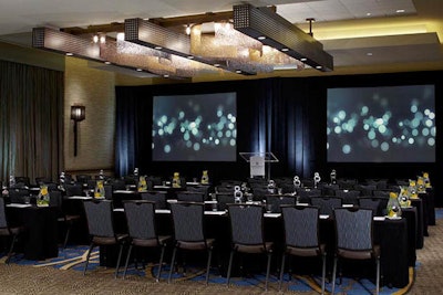 High Ballroom accommodates 300 attendees for a classroom-style meeting.