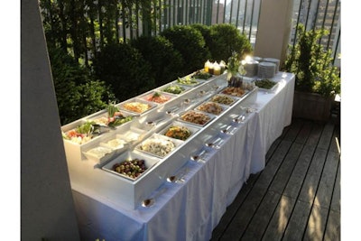 Krisp Events Custom Farm Box with 14 Salad and Veggie Options