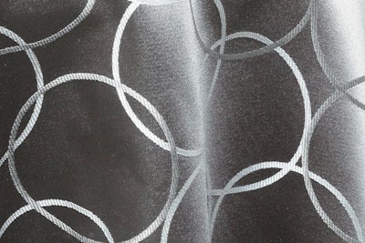 Silver Circle linen, $24, available in Toronto from Chair-man Mills
