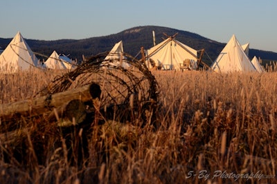 Tents lend themselves to any combination of rustic and luxury. Photo: Lori Foringer