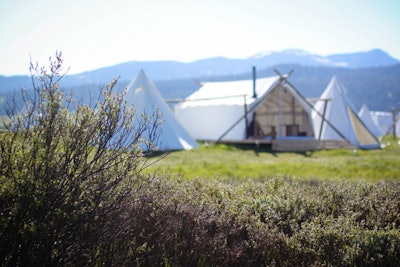 Tents hold heat well from sun or wood-burning stoves. Photo: Lauren Spindle