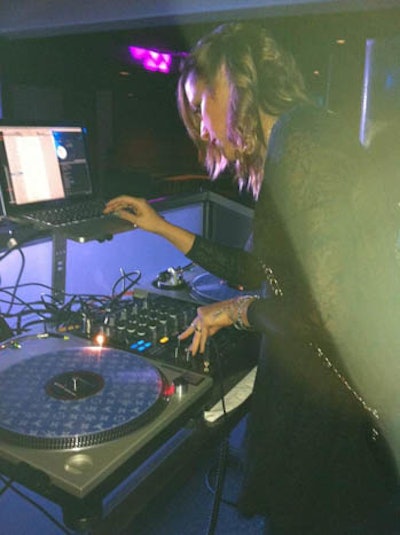 DJ Lady Sinclair at the CAA party at Sundance