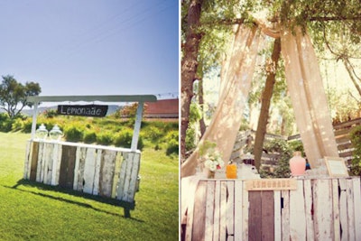 Our Lemonade Stand Made from Authentic Reclaimed Fence and Barnwood