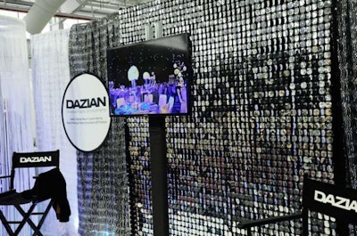 Dazian presented an eye-catching look, debuting its brand-new Shimmer Wall and Scallop drapes at the show.