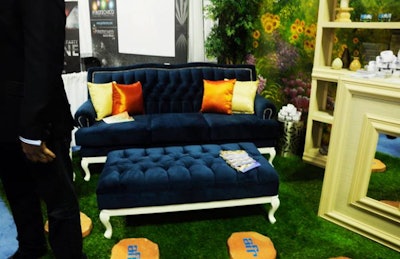 AFR Event Furnishings showed off its new royal blue Regale collection, which is now available to rent nationwide.