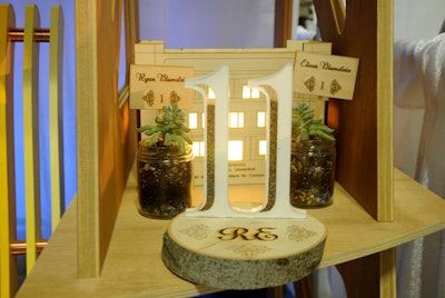 Custom Laser-Cut Wood Centerpieces