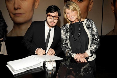 NARS launch party with Mr. Nars and Martha Stewart